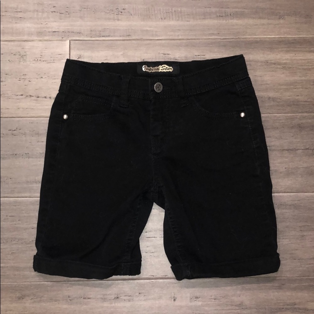 Imperial Star black shorts girls size 10